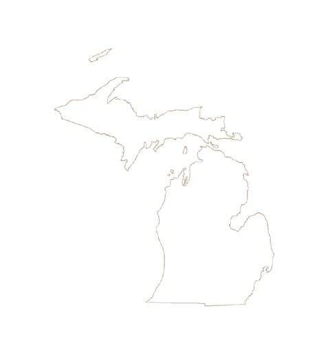 Michigan state outline