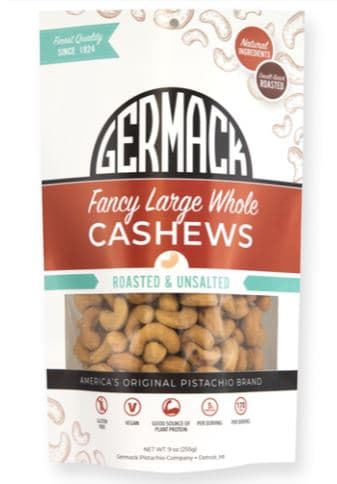 Germack Fancy Large Whole Cashews Roasted & Unsalted