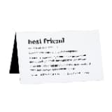 About Face Designs Defined Collection Classic Black & White Desk Sign , 4.5 " x 2.5