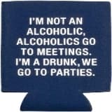 About Face Designs Bar + Drinkware Insulating Neoprene Drink Sleeve for Can or Bottle, Holds A 12-Ounce Can