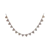 Creative Co-Op Hand-Woven Cotton Crocheted Pennant Garland