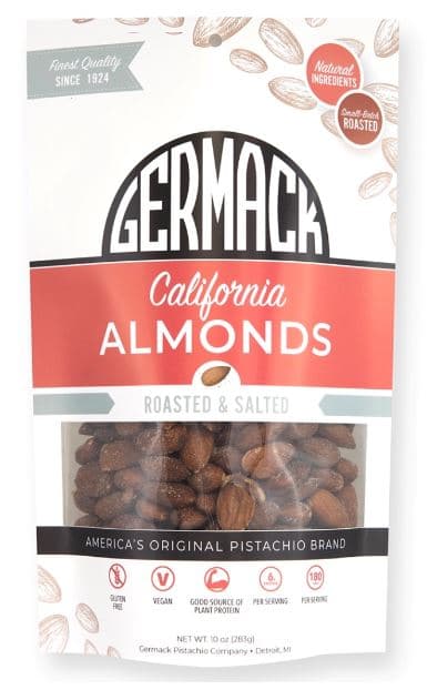 Germack Nuts Almonds with Salt, 10 oz