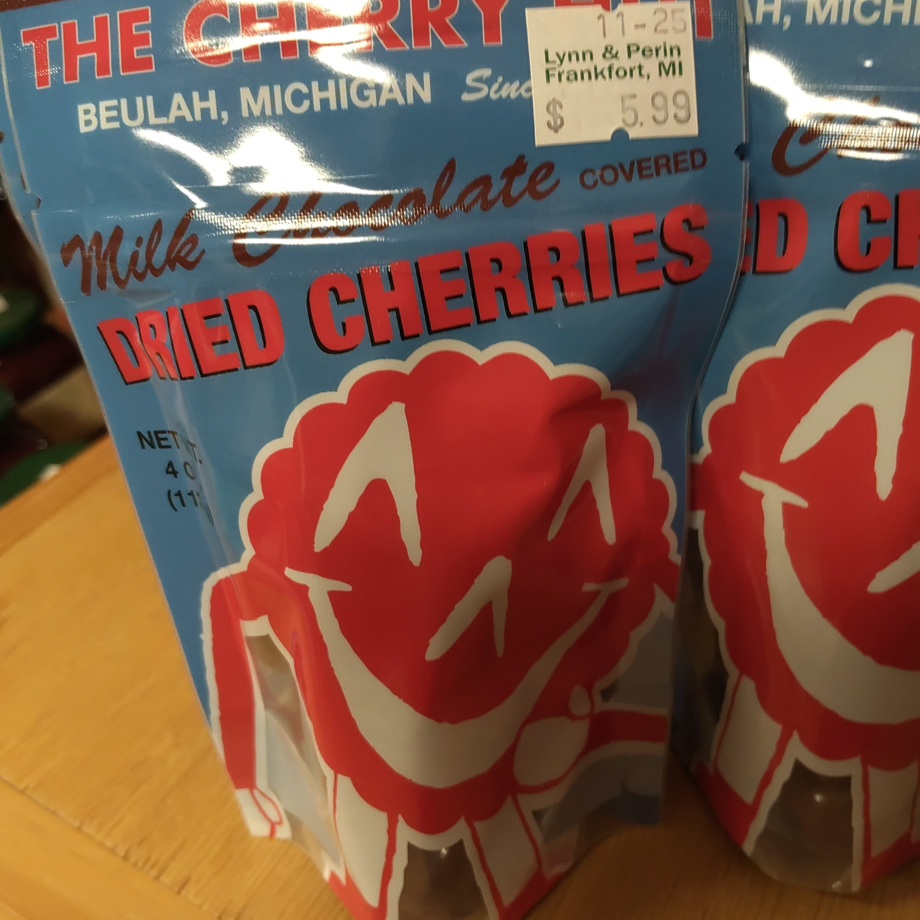 Cherry Hut SMALL Bag Milk Chocolate Covered Cherries 4oz