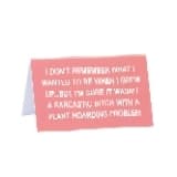 About Face Designs Desktop Signs Acrylic Name Plate Style Funny Desk Sign, 4.5 " x 2.75 "